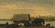Albert Bierstadt Nooning on the Platte oil